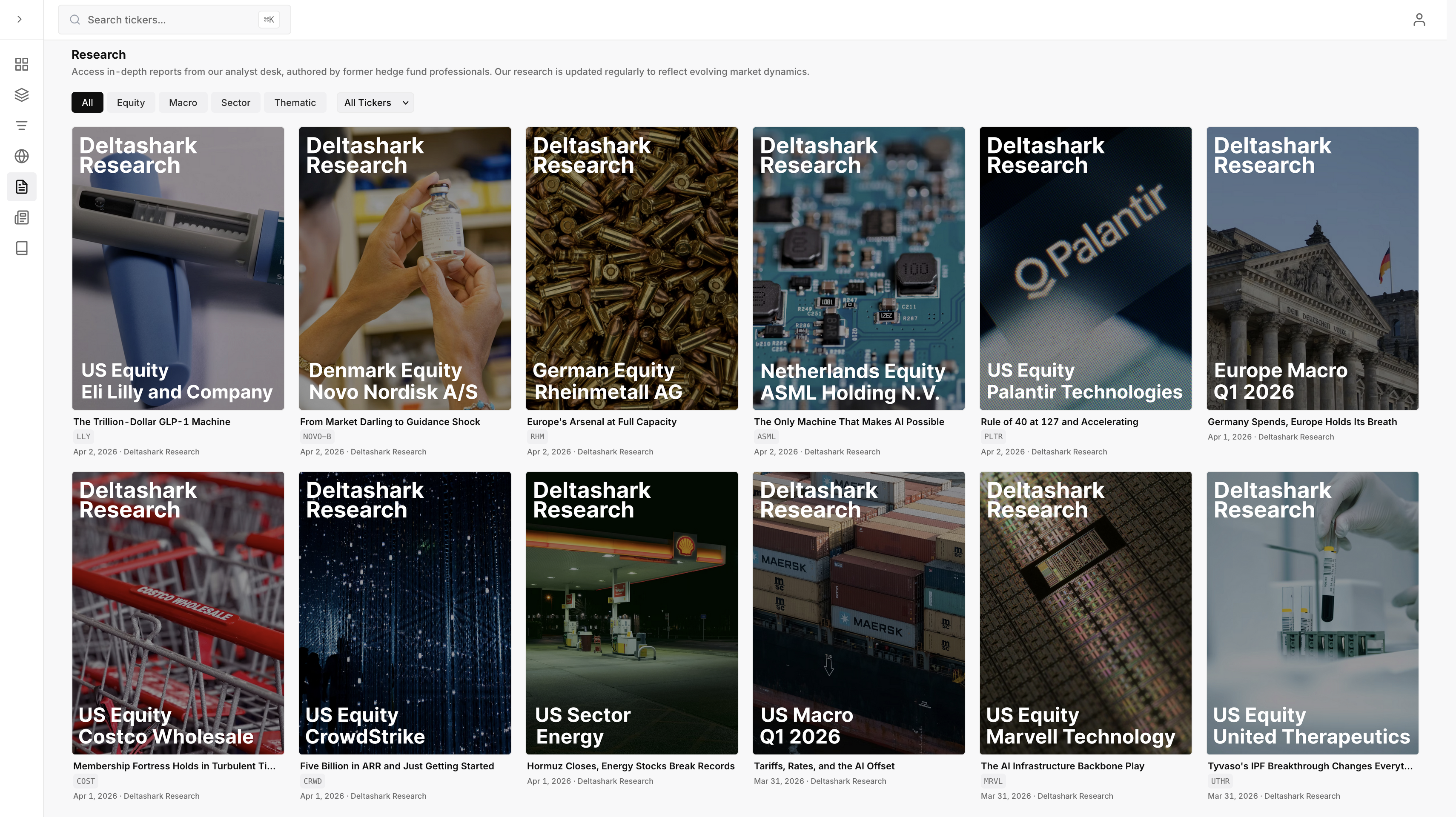 Deltashark research library